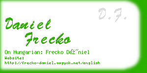 daniel frecko business card